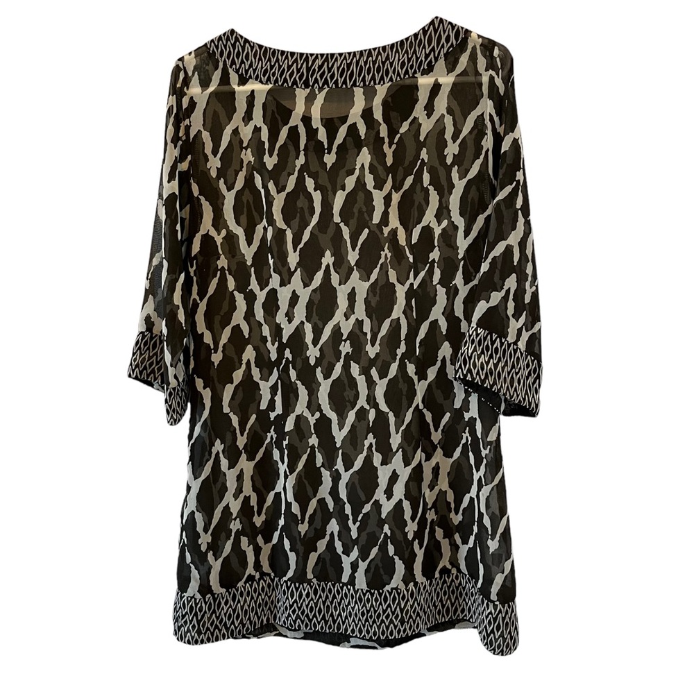 Merric Sheer Brown/White Cover-up